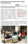 Turizmus Online - Gastro Design Award 2017 shortlist